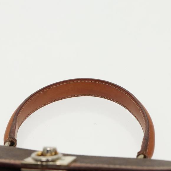 CELINE Macadam Canvas Hand Bag PVC Leather Brown Gold Auth mr619 - Picture 8 of 16